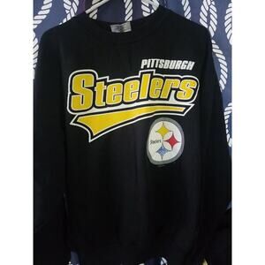 Vintage Pittsburgh Steelers Sweatshirt Size Extra Large Black 1995 NFL XL